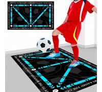 Football Training Mat, Non-Slip Shock Football Mastery Mat Large Football Mat Ball Control Dribble Mat Soccer Training Equipment for Kids Adults Indoor
