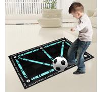 Football Training Mat, Non Slip Shock Silent Football Footstep Training Mat, Football Step Training Equipment for All Ages to Improving Dribbling,Ball Control Soccer, Christmas Gifts for Kids Adults