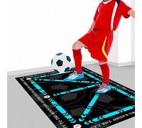 Football Training Mat - Non-Slip Skills Mastery Mat for Ball Control, Soccer Accessories, Step Training for Kids and Adults Indoors (A, 40x60cm)