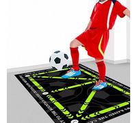 Football Training Mat - Non-Slip Skills Mastery Mat for Ball Control, Soccer Accessories, Step Training for Kids and Adults Indoors (B, 40x60cm)