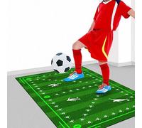 Football Training Mat - Non-Slip Skills Mastery Mat for Ball Control, Soccer Accessories, Step Training for Kids and Adults Indoors (E, 50x80cm)