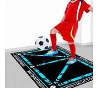 Football Training Mat, Non-Slip Soccer Skills Mastery Mat for Ball Control, Step Training Accessory for Kids and Adults Indoors (G,80x120cm)