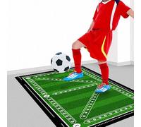 Football Training Mat - Non-Slip Soccer Skills Mastery Mat for Ball Control - Step Training Accessory for Kids and Adults Indoors (D, 80x120cm)