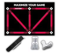 Football Training Mat - Pink Soccer Mastery Skills XL Mat 90 x 60cm Football Gifts for Boys | Dribble, Ball Control & Stress Relief for Kids,Girls & Adults