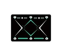 Football Training Mat Soccer Dribble Trainer Football Footstep Training Mat Portable Agility Trainer Board Anti-Skid Game(Color 3)
