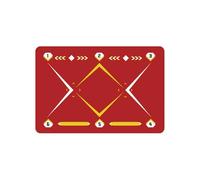 Football Training Mat Soccer Dribble Trainer Football Footstep Training Mat Portable Agility Trainer Board Anti-Skid Game(Color 4)