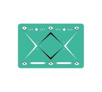 Football Training Mat Soccer Dribble Trainer Football Footstep Training Mat Portable Agility Trainer Board Anti-Skid Game(Color 2)