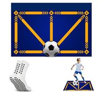 Football Training Mat -Soccer Mastery Skills XL 90x60cm Football Gifts for Boys | Pro Dribble Ball Control & Stress Relief Games for Kids Girls & Teenage | Birthday Christmas Gifts (Spurs)