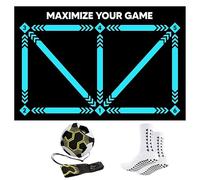 Football Training Mat - Soccer Mastery Skills XL 90x60cm Football Gifts for Boys | Pro Dribble, Ball Control & Stress Relief Games for Kids,Girls & Teenage | Birthday Christmas Gifts
