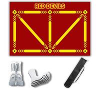 Football Training Mat -Soccer Mastery Skills XL 90x60cm Football Gifts for Boys | Pro Dribble Ball Control & Stress Relief Games for Kids Girls & Teenage | Birthday Christmas Gifts (MANU)