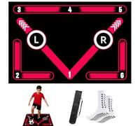 Football Training Mat - Soccer Mastery Skills XL Mat 90x60cm - Develop Confidence, Skills & Discipline + Mastery Mobile APP |Birthday Football Gifts for Boys & Girls