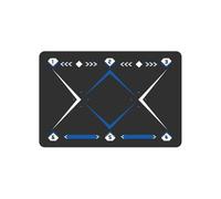 Football Training Mat Soccer Mat Football Footstep Training 35.43x23.62 IN Portable Agility Trainer Board Anti-Skid Game(Blue)