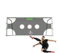 Football Training Net - 1/3/5 Hole PVC Target Panel, Quarterback Throwing Trainer, High- Accuracy Focus System, Reinforced Practice Netting | Portable Passing Skills Setup For Youth Players