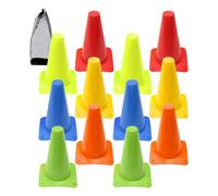 Football Training Pole - 12 Pieces Sports Training Cones Equipment | Soccer Training Equipment | For Football Basketball Tennis Field Gym Coaching Outdoor