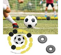 Football Training Rebound Chain, Goalkeeper Rebound Chain Sensitive Reaction Training 2.6/4m-102.36/157.48in Single Line Deflector with 2 Water Bag, Soccer Reaction Punt Practice For Kids and Adults