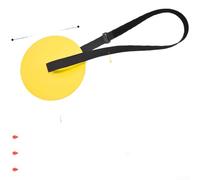 Football Training Target Hanging Soccer Goal Accuracy Net for Top Bins Practice - Adjustable Strap Outdoor Drill Aid Red 40x25cm(A Yellow One)