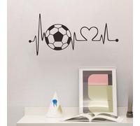 Football Wall Stickers Heart Beat Football Wall Decal for Home Decoration