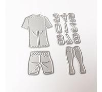 Football Wear Number Cutting Dies Stencil Scrapbooking Album Card Embossing Cutting Dies for Card Making