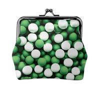 Football White Green Coin Purse, Small Travel Kit Storage Pouch for Weekend Getaways and Business Trips