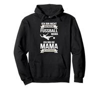 Football with German Text "Ich bin die Mama des Goalkeepers" Pullover Hoodie