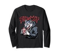 Football Wolf Fear The Wolf American Football Match Day Long Sleeve T-Shirt