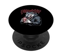 Football Wolf Fear the Wolf American Football Match Day PopSockets Adhesive PopGrip