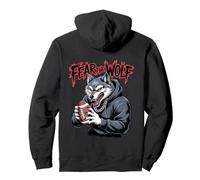 Football Wolf Fear the Wolf American Football Match Day Pullover Hoodie