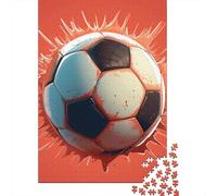 Football Wooden 1000 Pieces Jigsaw Puzzle for Adults Creative Rectangular Puzzle Brain Exercise Challenge Game 1000pcs (75x50cm)