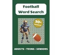 Football Word Search Puzzle Book: 50+ Word Find Puzzles with Easy-to-Read Print about Football, Positions, Plays and More | 6×9 inches, 110 pages | … Gift for Vacations, Holidays and Free Times