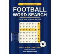 Football Word Search Puzzle Book for Adults and Kids: 50 Puzzles with Big Letters and Solutions, Fun Brain Games for Football Fans