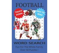 Football Word Search Puzzle Book: Word Searches with Easy to Read Print about Football, NFL, Super Bowl and More | 6x9 inches, 110 pages | 50+ puzzles… Gift for Vacations, Holidays and Free Time
