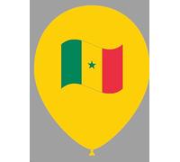 Football World Cup Flag Printed Balloons, 30cm, Suitable for Air or Helium, Pack of 10 (Ghana)