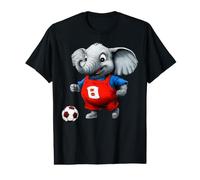 Footballer Elephant Value Graphic T-Shirt
