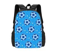 Footballs Rains Blue Laptop Backpack Travel Bag Business Computer Backpacks