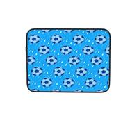 Footballs Rains Blue Laptop Sleeve Case Notebook Computer Pouch Tablet Briefcase Carrying Bag for Work 12 Inch
