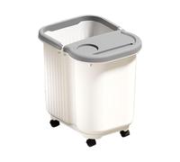 Ｚｉａｌｏｆｉ Footbath Foot Soaking Tub Massage Bowl Pedicure Bucket Household PP Material for Relaxation for Family Wellness Area Foot Baths, White Gray, L with Wheels