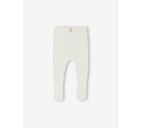 Footed Trousers in Cotton/Wool Knit white