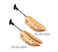 FootFitter Premium Professional One-Way Width Only Shoe Stretcher Set- Pair of Stretchers Brown Size: Men's M (8.5-11)