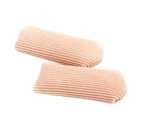 Footful 1 Pair of Big Toe Covers Sleeves Caps Discomfort Relief Fabric Lined Gel Cuttable L