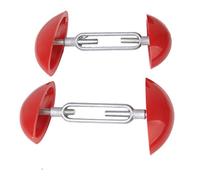 Footful 1 Pair of Mini Adjustable Shoe Stretchers Shapers Width Extenders Red