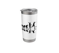 Footgolf Evolution Foot Golf Playing Footgolfers Footgolfing Stainless Steel Insulated Tumbler