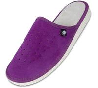 FOOTHUGS Womens Slippers Memory Foam Plantar Fasciitis Ladies Slippers Breathable Arch Support Mules For Women Regular Fit (6 UK, Purple)