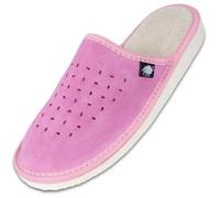FOOTHUGS Womens Slippers Memory Foam Plantar Fasciitis Ladies Slippers Breathable Arch Support Mules For Women Regular Fit (8 UK, Pink)