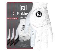 FOOTJOY 2025 MENS SOFJOY GOLF GLOVE - WHITE - 3 FOR 2 LOYALTY - LH (FOR RH GOLFER) , L