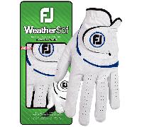 FOOTJOY 2025 MENS WEATHERSOF GOLF GLOVE - WHITE / BLUE