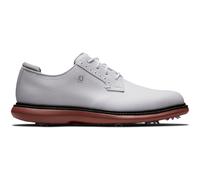 FOOTJOY 2025 TRADITIONS BLUCHER 57946 GOLF SHOES - WHITE / BRICK