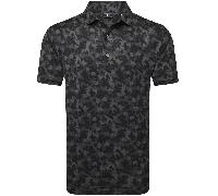 FOOTJOY 2026 POP CAMO LISLE GOLF POLO SHIRT 34063 - BLACK
