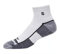 FootJoy Mens ProDry Quarter White Golf Sock