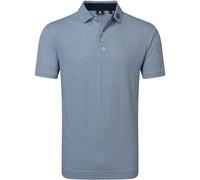 FOOTJOY 2026 SCALLOP GEO PIQUE GOLF POLO SHIRT 39241 - NAVY