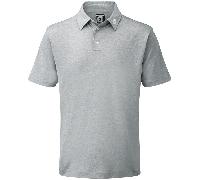 FOOTJOY 2026 STRETCH PIQUE GOLF POLO SHIRT 91819 - HEATHER GREY